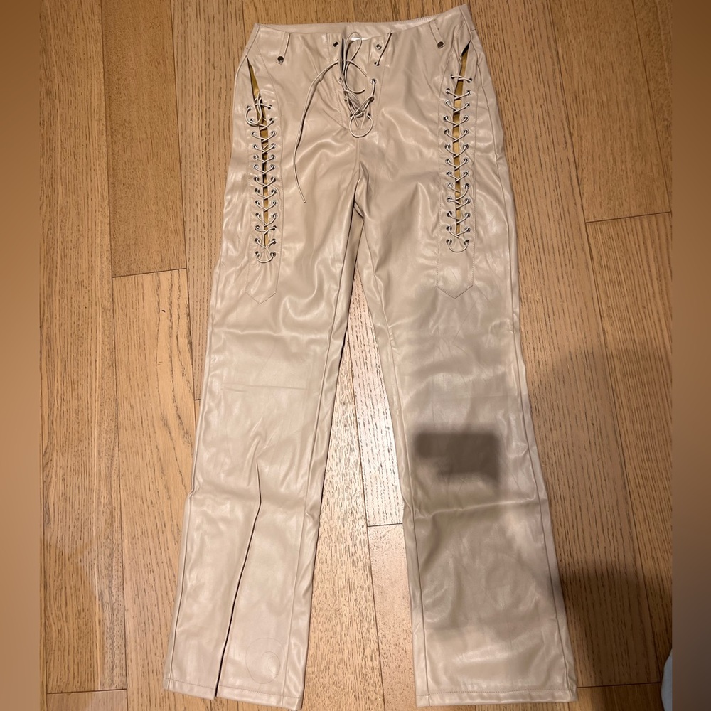 Leather Cutout Pants! iamgia inspired!